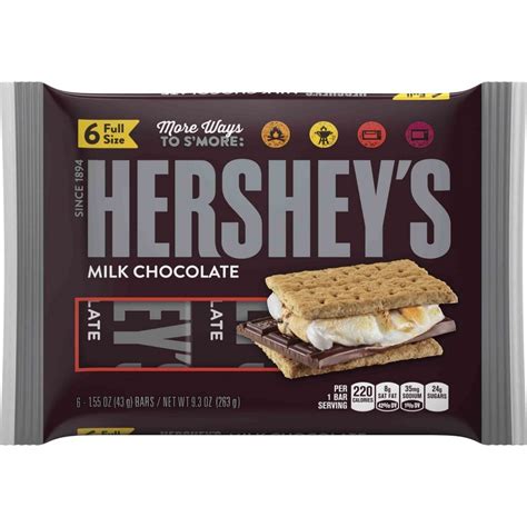 hershey's milk chocolate bar 6ct